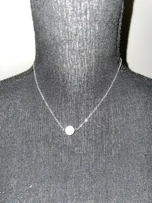 NWOT Big Pearl Necklace in Silver thumbnail 2