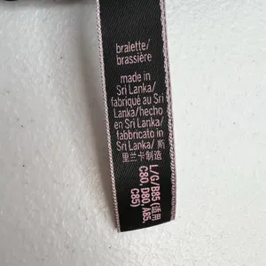 Victoria's Secret L Large Bralette Wireless Lightly Lined Bra Black Strappy Back thumbnail 9