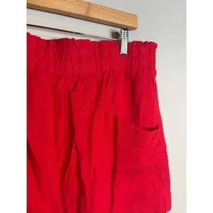 A New Day red linen blend shorts thumbnail 3