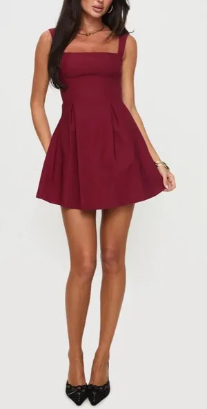 Princess Polly Xanthus Mini Dress Red Size 12 NWT IN PACKAGE thumbnail 1