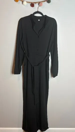 🔆 Amazon black belted jumpsuit thumbnail 1