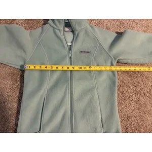 Columbia Benton Springs Womens Sz Small Light Blue Full Zip Fleece Jacket thumbnail 6