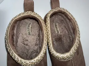 Maurices SuperCush Charlie Clogs Slippers Brown Embroidered Slip On thumbnail 7