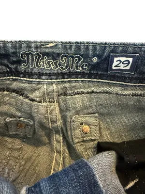 Miss Me Distressed Jeans Cut-Off Capri Cropped Denim Women’s Size 29 thumbnail 6