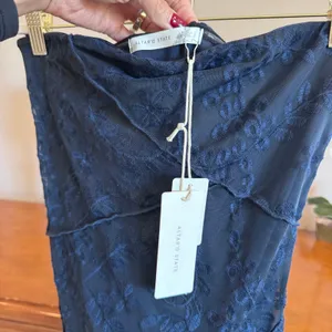 Altar'd State Jaynie Strapless Mini Dress Navy Blue NWT Size M thumbnail 6
