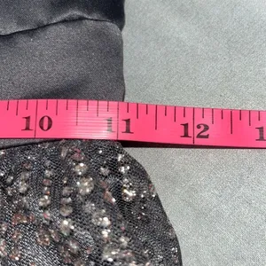 Hailey Logan‎ by Adrianna Papell Size 1/2 Mini Dress Gray Sparkle Strapless Prom thumbnail 11