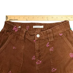 PacSun Womens Heartbreaker Brown Corduroy Cargo Elastic Waist Pants Size Medium thumbnail 8