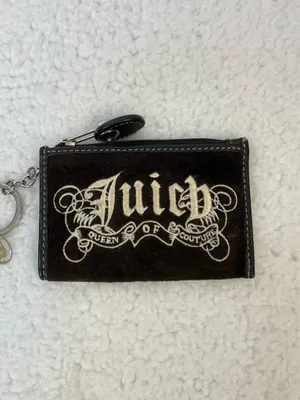 Juicy Couture Vintage Queen of Couture Velour Coin Wallet thumbnail 2