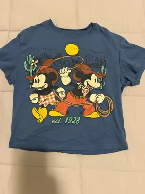Target Mickey Mouse Disney Western Baby Tee thumbnail 2