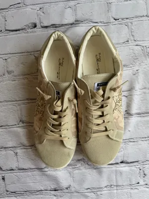Vintage Havana Bianca Light Camo Multi Size 10 Cute Sneakers Gold Sparkle Star thumbnail 8