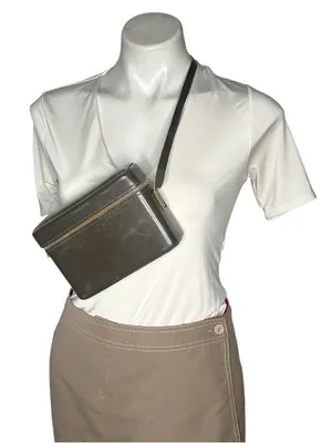 Leather Camera Case Chocolate Brown VINTAGE USA 5 x 7 X 2.25 Inch thumbnail 6