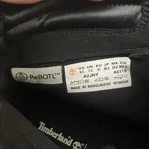 Timberland Ray City Black Combat Boots Lug Sole Leather Women’s 9.5 A2JNY thumbnail 7