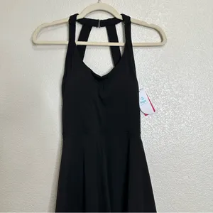 NWT iuga Black Women's Tennis Golf Athletic Dress, Sz Medium thumbnail 3