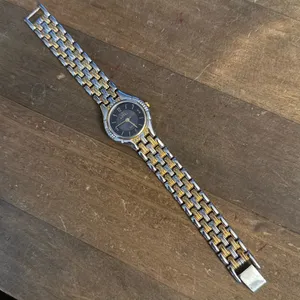 Vintage Rovel two tone quartz watch Gold thumbnail 5