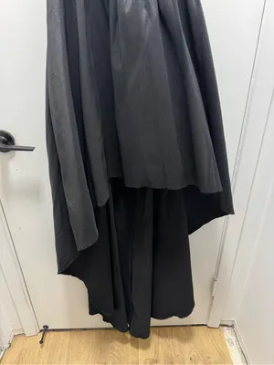B Darlin Black Off-Shoulder Asymmetrical Hi Low Evening Cocktail Dress US 5/6 thumbnail 4