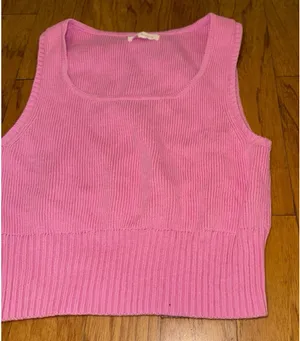 Brand New PacSun LA Hearts Knit Light Pink Crop Top Women’s Size Large thumbnail 3