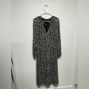 Tommy Hilfiger Women's Black Floral-Print A-Line Dress Size 14 thumbnail 4