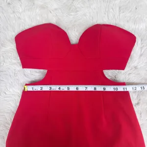 NBD Strapless Red Cutout Mini Dress XS Party Cocktail Sexy Formal Homecoming New thumbnail 12