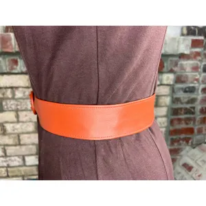 cinch belt Faux leather brown thumbnail 4