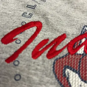 Vintage 2005 Lee Sport Gray Cleveland Indians MLB Logo Women's T-Shirt Size M thumbnail 4