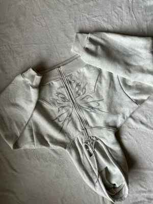 Outcast Clothing Nya Cropped Hoodie Grey thumbnail 5