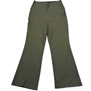 Athleta Cosmic Kick Flare Pant Womens 4 Green High Rise Athleisure 981485 thumbnail 2
