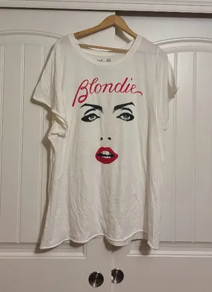 Blondie by Goodie Two Sleeves T Shirt 5X Short Sleeve White Cotton Polyester thumbnail 1