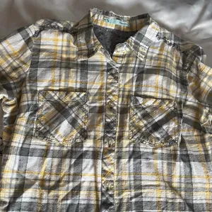 Maurices yellow plaid button-up shirt thumbnail 7