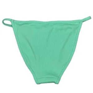 Peixoto Tinga Triangle Cheeky Bikini Bottom Thin Side Straps Mint Rib XS thumbnail 11