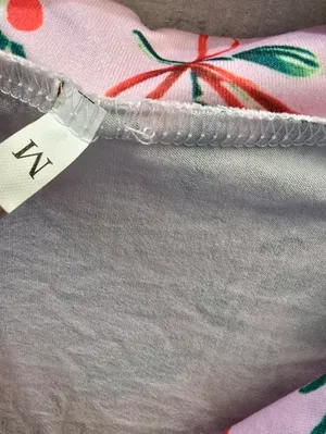 {M} Np Brand Festive Christmas Holiday Pajamas Pink Green thumbnail 10