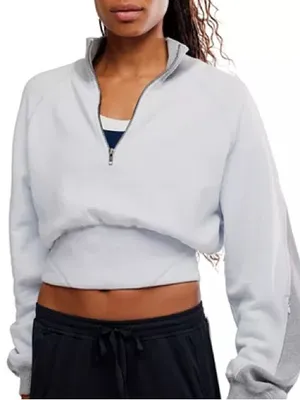 Free People Movement Out Of the Park Pullover Arctic Snow Extra Small New W Tags thumbnail 2