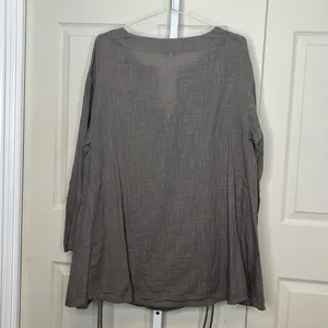 Free People Never Too Much Oversized Cotton Tunic Top XL thumbnail 5