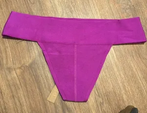 SKIMS ( (C4) ) Knit Swim Cheeky Bikini Bottom in Lollipop NWT M thumbnail 1