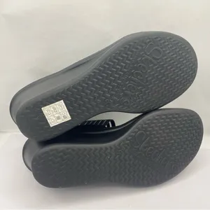 Skechers wedge platform cushion black sandals women’s Size 9 thumbnail 9