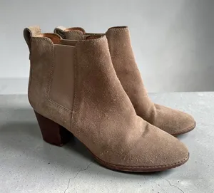 MADEWELL Taupe Suede Ankle Boots Size 9 Womens thumbnail 1