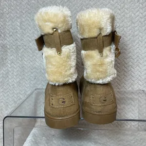 G by Guess Womens Tan Aussie Faux Fur Lined Round Toe Ankle Boot NWOT Size 7M‎ thumbnail 6