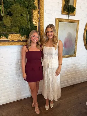 Hazel & Olive Layla Romper Dress - Maroon thumbnail 2
