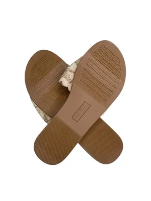 new Haute Hippie ✌︎︎ Rianne Crochet Mandala Flat Sandals Slides ✌︎︎ Cream ✌︎︎ 7M thumbnail 12