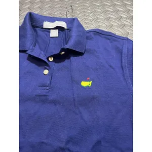 Masters Collection Women's S/S Blue Cotton Golf Shirt Polo Golf Pima‎ Cotton S thumbnail 2