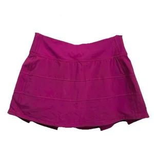 LULULEMON Pace Rival Skirt 4-Way Stretch Deep Fuchsia Size 2 thumbnail 2