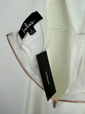 NWT Lulus This is Bliss White Halter Midi Dress Size Small S NEW thumbnail 10