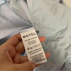 MOTEL‎ ROCKS XL NEW JACIE FLARE TROUSER OVERSKIRT LIGHT BABY BLUE Y2K 2000s thumbnail 7
