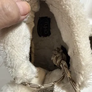 Ryka Brown Suede Water Resistant Faux Fur Size 7 Boot Laces A Little Short thumbnail 4