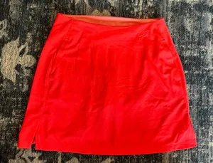 Nike Dri-FIT Victory Women's Golf Skirt BV0253-644 SizeSmall Orange Tone Stretch thumbnail 1