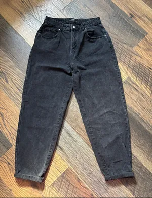 Cotton On Slouch Mom Jean Barrel Washed Black Ankle Jeans Size 6 Baggy Retro 90s thumbnail 1