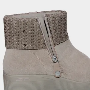 Skechers Martha Stewart Pier-Lite Fall Stunner Suede Boots 8.5 Taupe NWT thumbnail 12