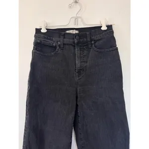 Madewell The Perfect Vintage Wide Leg High-Rise Black Wash Jeans Sz 25 thumbnail 4