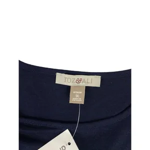 Roz & Ali Women's Navy Blue Blouse thumbnail 3
