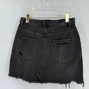 Free People‎ | Brea Cut Off Skirt | Faded Black size 29 NWT thumbnail 6