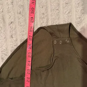 Free People Intimately Long Sleeve Scoop Neck Bodysuit Olive Green Medium thumbnail 5